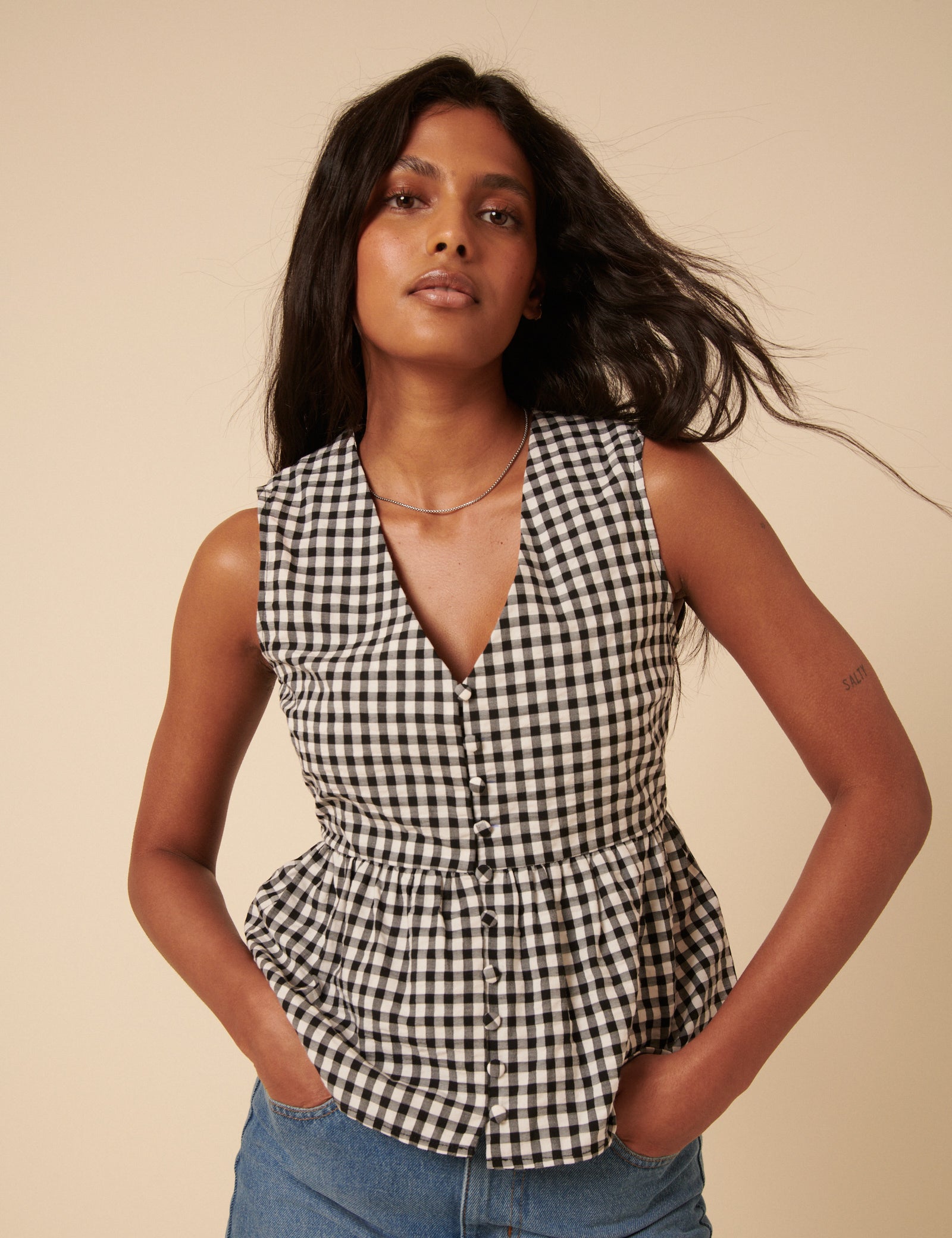 【neco】Summer Tweed Peplum Top Tweed Peplum Top – Twelve Oak Boutique